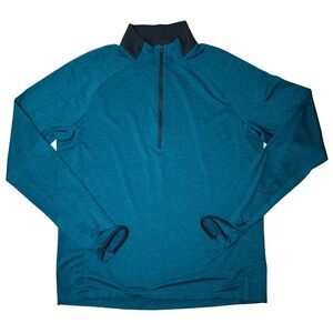 REI Co-op Quarter-Zip Pullover – Aquamarine emerald green,‎ Men's Large